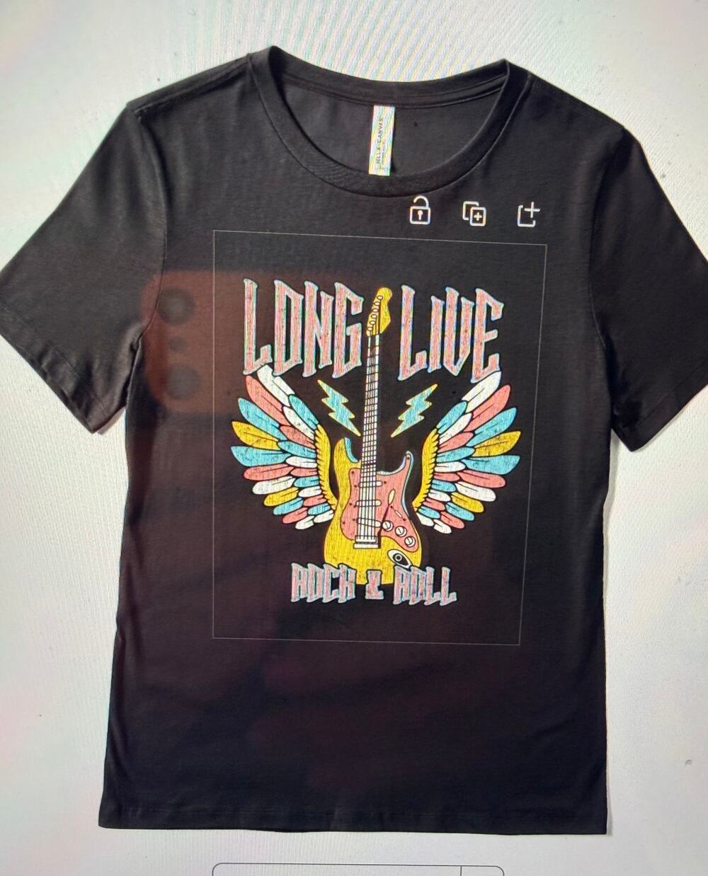 HANDMADE READY TO ORDER TEE SHIRT ROCK AND ROLL TEE
